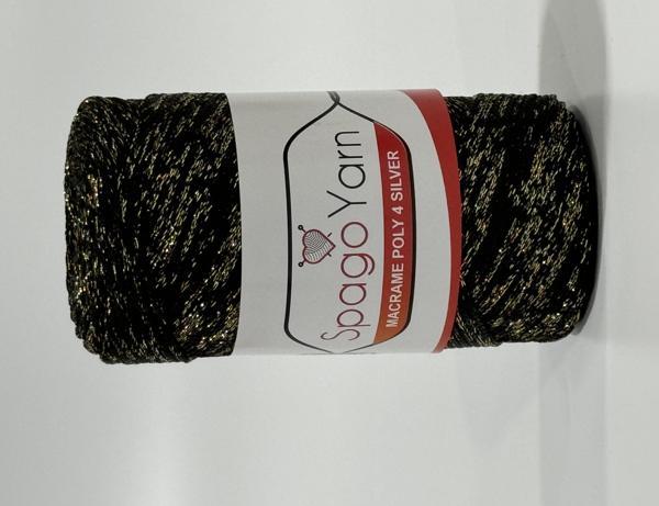 Spago Poly 4 Silver Simli Polyester Makrome İpliği 4No 270-3 - Image 1