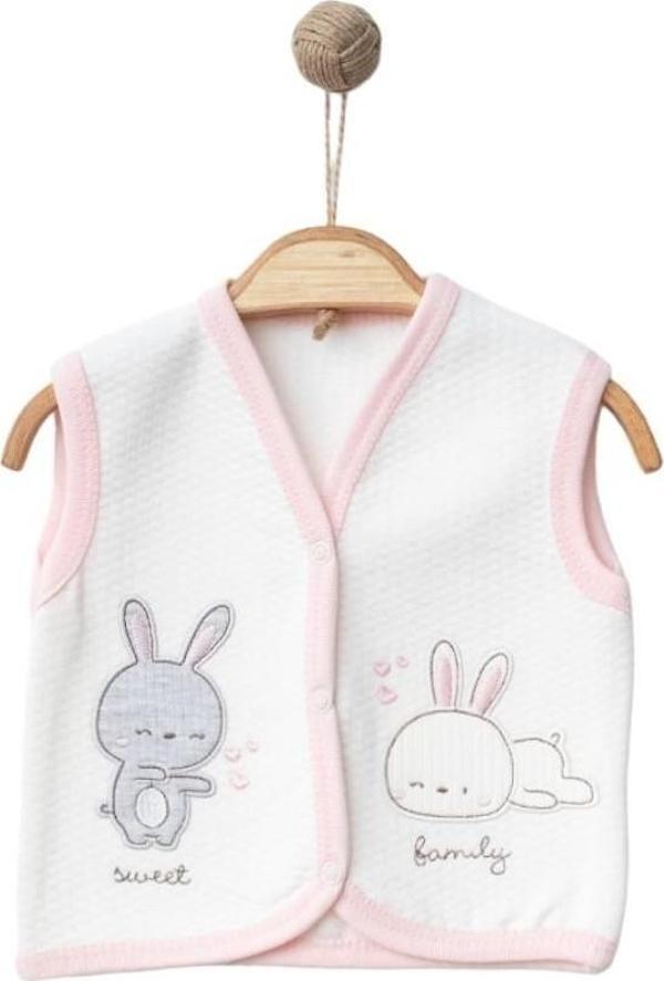 SWEET FAMILY KAPİTONE YELEK Ekru - Image 1