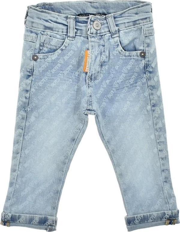 Komple Boys Baskılı Erkek Kot Pantolon Mavi - Image 1