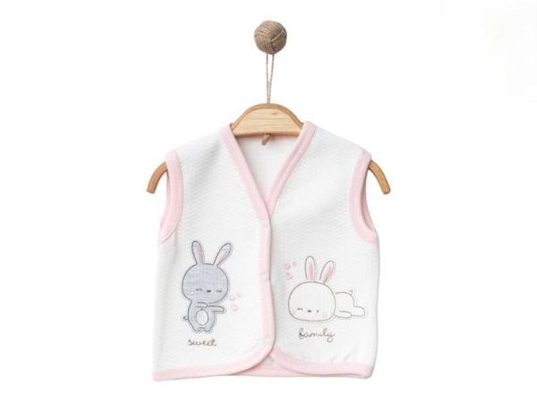 SWEET FAMILY KAPİTONE YELEK Ekru - Image 1