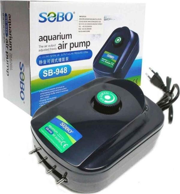 Sobo SB-948 Hava Motoru 8W 4X3 Lt/Min 4 çıkışlı  - Image 1