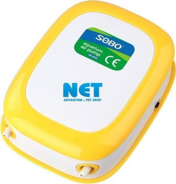 Sobo SB-9905 Sarı-Beyaz Hava Motoru 2 Çıkış  - Image 1