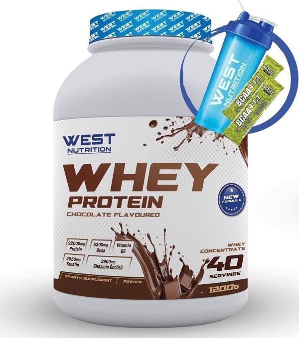 West Nutrition Protein Tozu 1200 Gr 40 Servis Çikolata Aromalı - Image 1