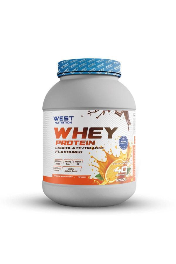 West Nutrition Whey Protein Tozu 1200 Gr 40 Servis Çikolata & Portakal Aromalı - Image 1