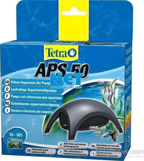 Tetra APS 50 Hava Motoru Tek Çıkışlı Siyah 10-60 LT Akvaryumlara Uygundur - Image 1