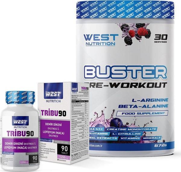 West Nutrition Buster Preworkout Tribu90 Tribulus Terrestris 90 Tablet - Image 1