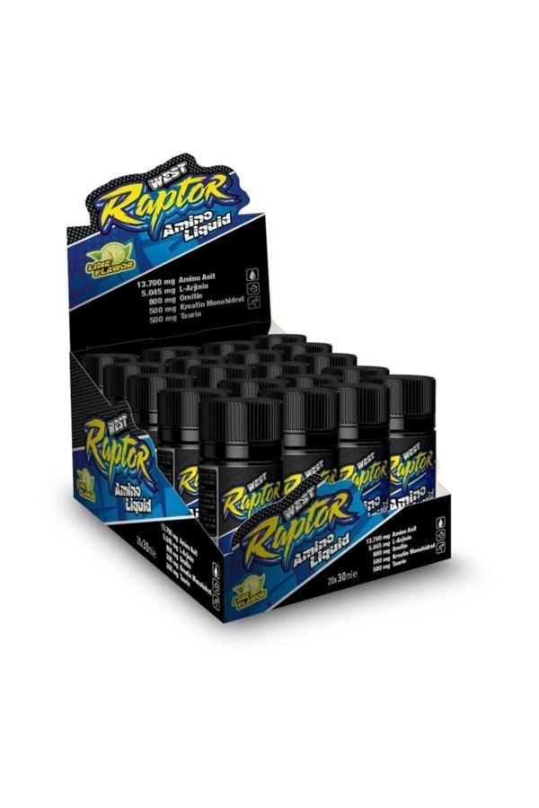 West Nutrition Raptor Amino Asit Likit 20 Tüp Pre Workout Arjinin Ornitin Taurin - Image 1