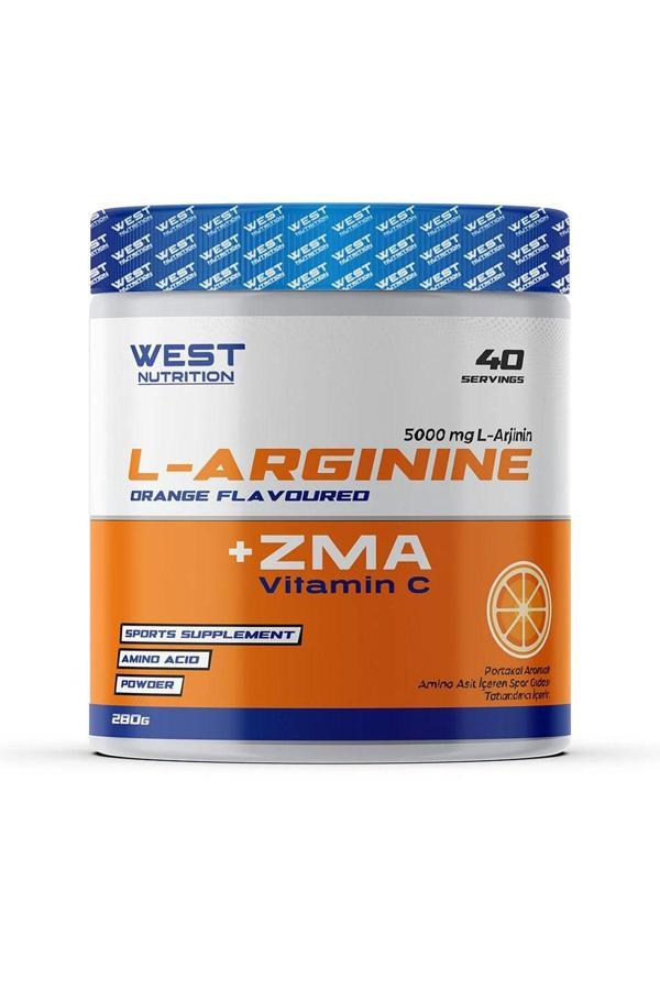 West Nutrition L-Arjinin Zma Vitamin C 40 Servis Portakal Aromalı - Image 1