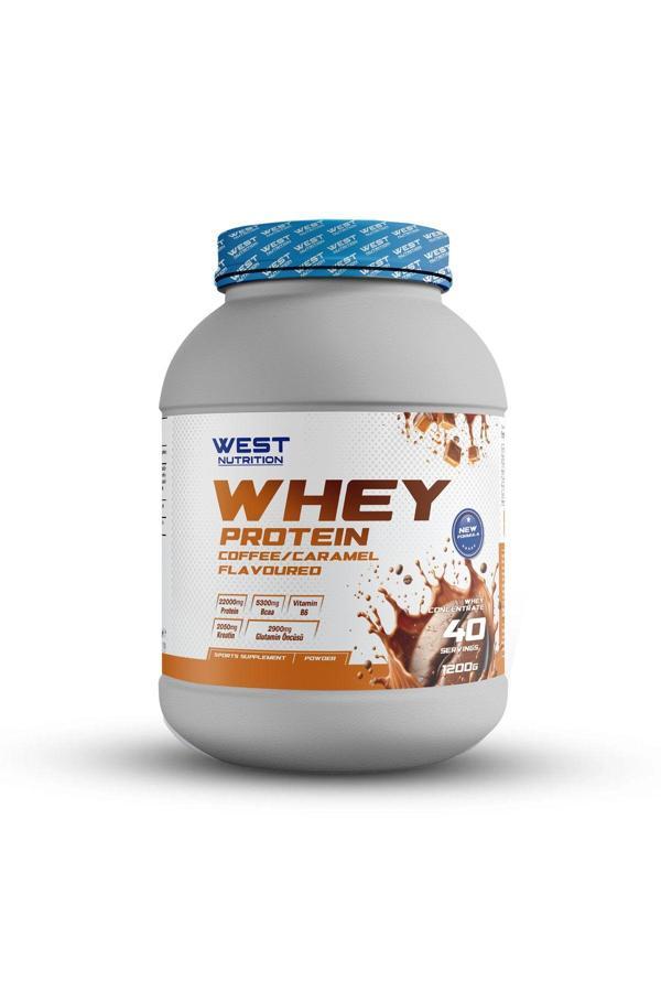 West Nutrition Whey Protein Tozu 1200 Gr 40 Servis Kahve & Karamel Aromalı - Image 1