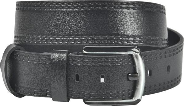 DeepSEA Erkek Siyah Yanları Çift Dikiş Detaylı Deri Spor Kemer 2402604 - Image 1