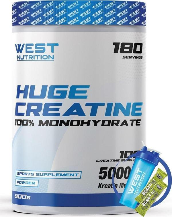 West Nutrition Huge Creatine Monohydrate ( Kreatin ) 900 Gr 180 Servis Aromasız - Image 1