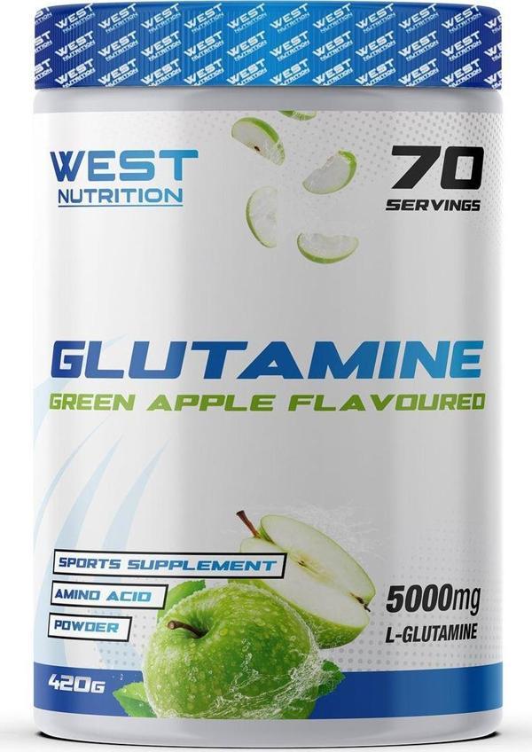 West Nutrition Yeşil Elma Aromalı L Glutamine Glutamine 420Gr 70 Servis - Image 1