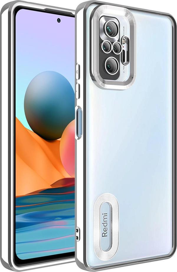 Xiaomi Redmi Note 10 Pro Uyumlu Kamera Korumalı Logo Yeri Açık Lazer Lesim Silikon Kılıf - Image 1