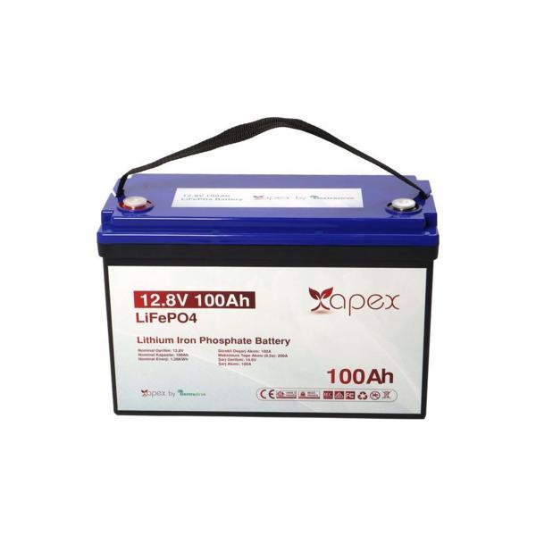 Apex 12.8V 100Ah LiFePO4 Lityum Akü - Image 1