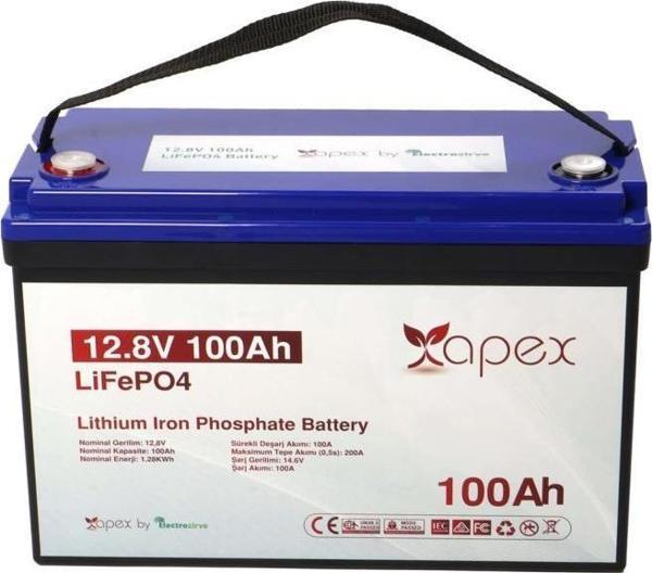Apex 12.8V 100Ah LiFePO4 Lityum Akü - Image 1