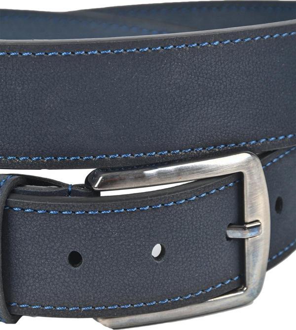 DeepSEA Erkek Lacivert 4 cm Eninde Suni Deri Kemer Yanları Dikişli Spor Kemer 2502652 - Image 1