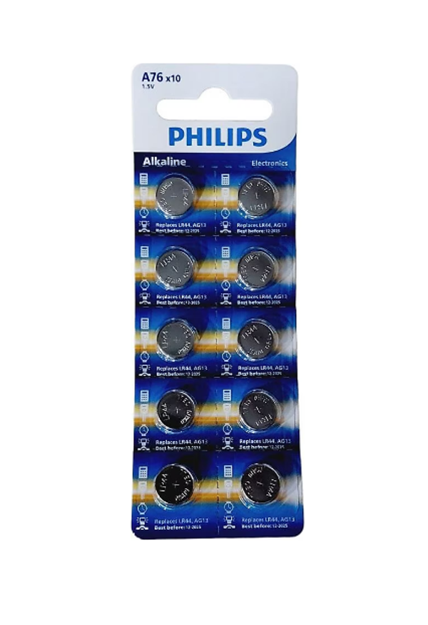Philips Alkaline Pil 1.5V (Lr44 / Lr1154) 10 Lu - Image 1