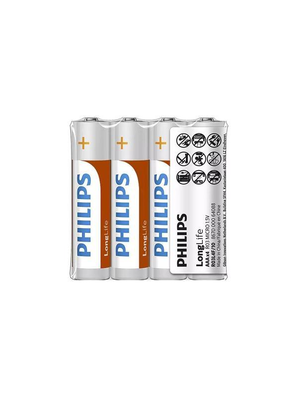 Philips Longlife İnce Kalem Pil AAA 4 Lü - Image 1
