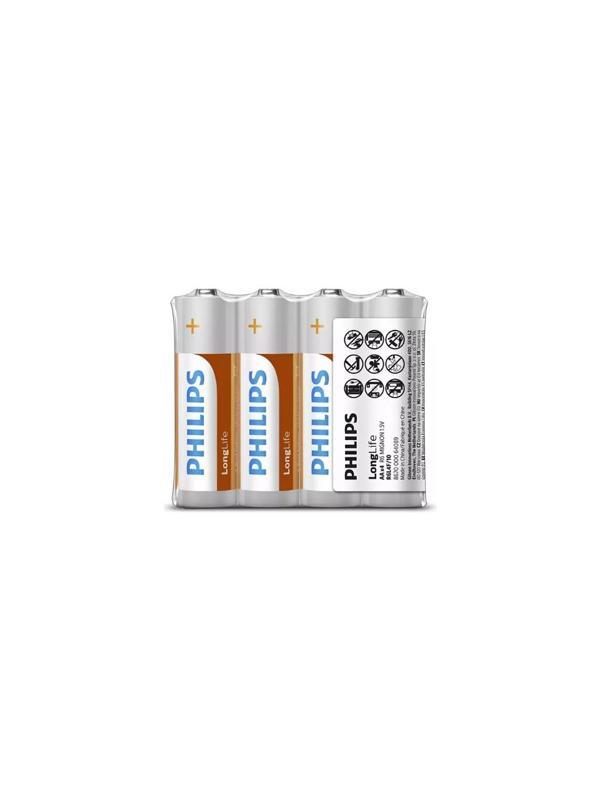 Philips Longlife Kalem Pil AA 4 Lü - Image 1