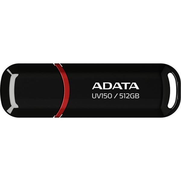 Adata Uv150-512Gb Usb3.2 Gen1 Black Flash Bellek - Image 1
