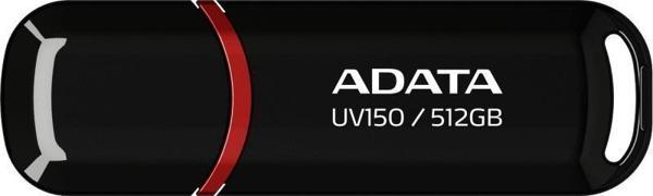 Adata Uv150-512Gb Usb3.2 Gen1 Black Flash Bellek - Image 1