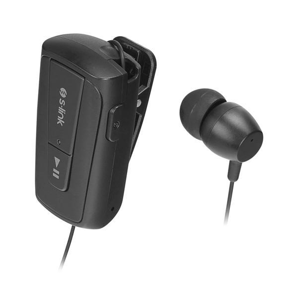S-Link Sl-Bt105 Siyah Mobil Telefon Uyumlu Makaralı Titreşimli Bluetooth Kulaklık - Image 1