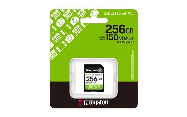 Kingston Sds3-256Gb 256Gb Sdxc Canvas Select Plus Gen3 150Mb-S C10 Uhs-İ U1 V10 Hafıza Kartı - Image 1