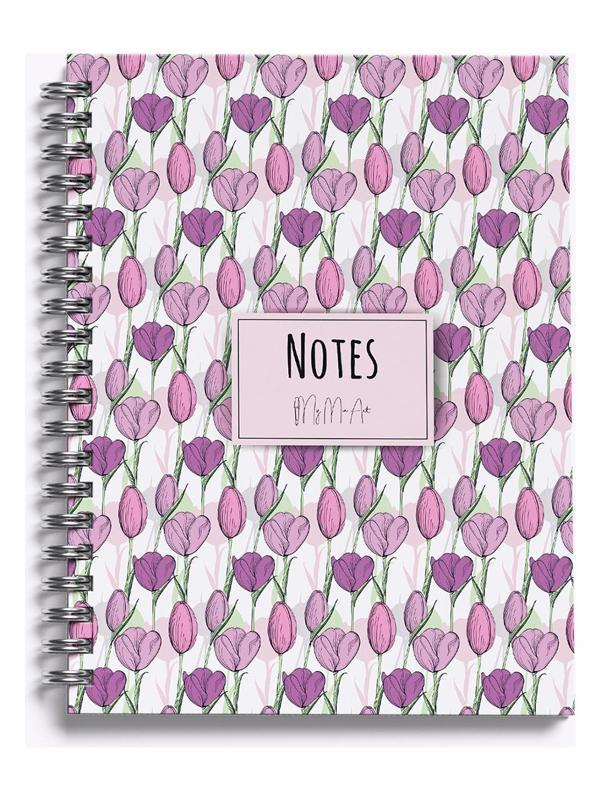 My Mia Art Sert Kapaklı Defter Yaz Seri Tulip-Midi Not Defteri 14X20 Cm - Image 1