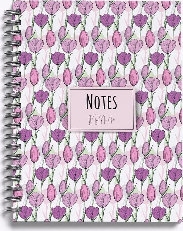 My Mia Art Sert Kapaklı Defter Yaz Seri Tulip-Midi Not Defteri 14X20 Cm - Image 1