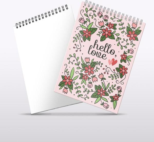 My Mia Art Motto Bloknot Seri Hello Love Not Defteri 12X17 Cm - Image 1