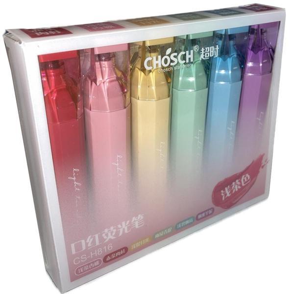 Bafix Fosforlu Kalem Kalem Tipi Chosch 6 Renk Cs-H816-6 - Image 1
