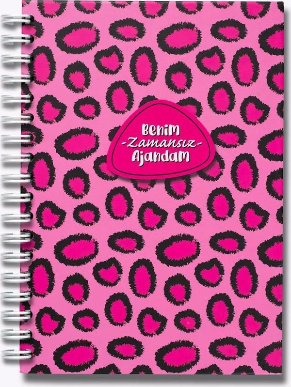 Denden Benim Zamansız Ajandam Seri Benim Ajandam Pembe Leopar 17X24 Cm - Image 1