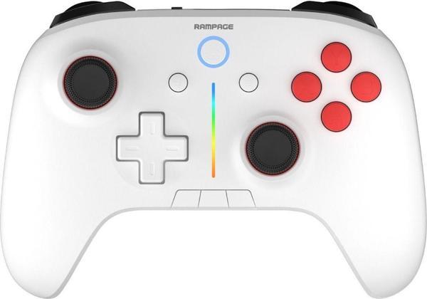 Rampage Hydra Android/Pc Uyumlu Kablosuz(Bluetooth & 2.4 Ghz) Oyun Kolu Gamepad - Beyaz - Image 1