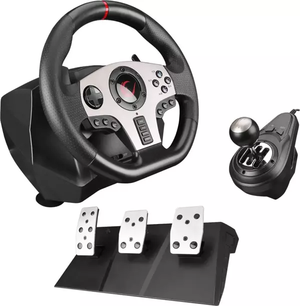 Rampage V902 Oyuncu Direksiyon Seti Pc Uyumlu 3 Pedallı Oyuncu Direksiyonu ( Sadece Pc Uyumlu ) - Image 1