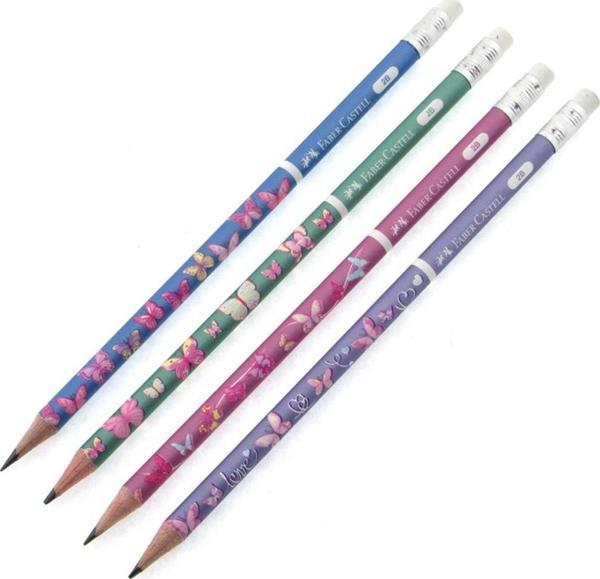Faber-Castell Kurşun Kalem Kelebek Silgili 2B 5244 000049 (72 Li Paket) - Image 1