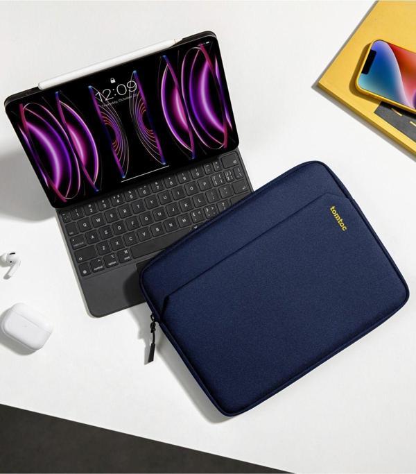 Tomtoc Light Serisi Su Geçirmez Lacivert 12.9 İnç İpad/Tablet Pc Kılıfı B18B1B2 - Image 1