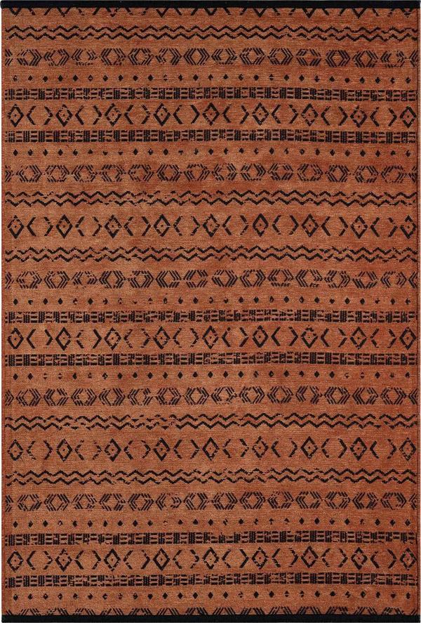 Gaia Kiremit Halı Yıkanabilir Kaymaz Taban Şönil Kilim Dokuma Pamuk Taban Kilim 10319 - Image 1