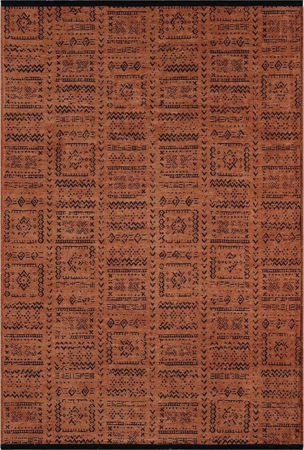 Gaia Kiremit Halı Yıkanabilir Kaymaz Taban Şönil Kilim Dokuma Pamuk Taban Kilim 10320 - Image 1