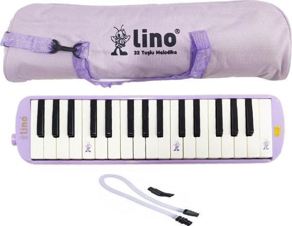 Lino Pastel Mor Melodika 32 Tuşlu Bez Çantalı - Image 1