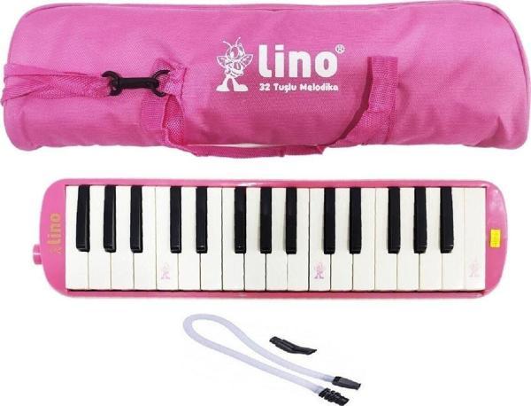 Lino Pembe Melodika 32 Tuşlu Bez Çantalı - Image 1