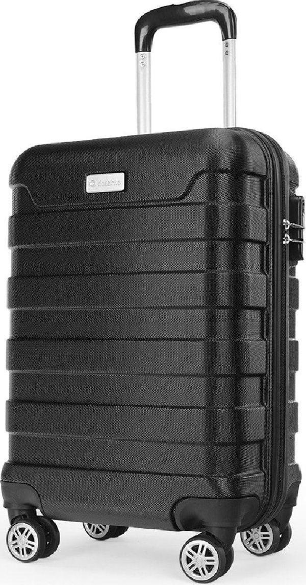 Dossimo Nova 55-64-78 Cm Siyah Unisex Kabin Boy Valiz - Image 1
