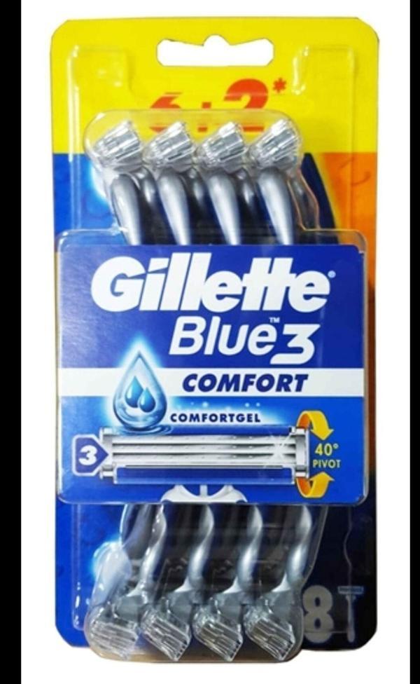 Gillette Blue3 Comfort Tıraş Bıçağı 8 Adet - Image 1