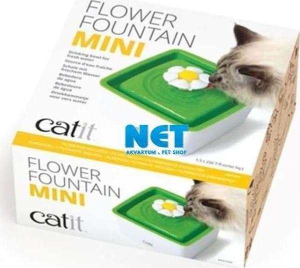 Catit Mini Flower Fountain Çiçekli Filtreli Su Kabı 1,5 Lt - Image 1