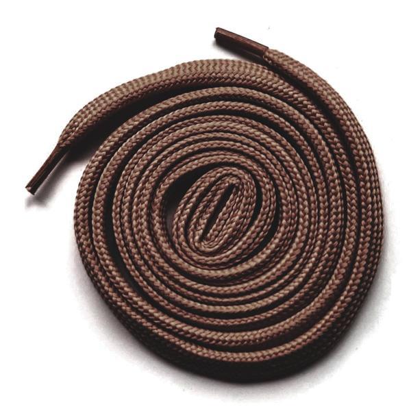 Kahverengi 1 cm Kalınlığında 1 Çift Yassı Spor Ayakkabı Bağcığı - Image 1