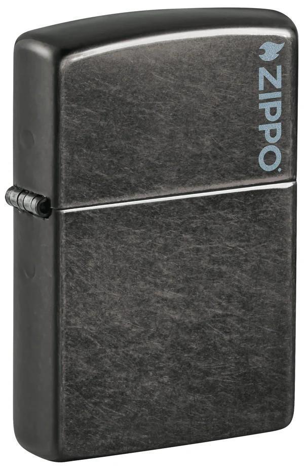 Zippo Classic Grey Logo Dizayn Çakmak - Image 1
