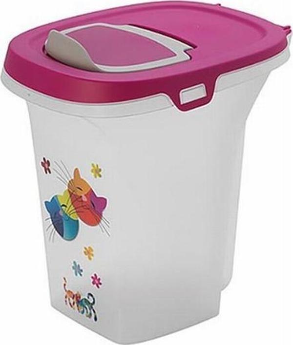 Moderna Friends Kedi Köpek Mama Saklama Kabı Fuşya 6 Lt - Image 1