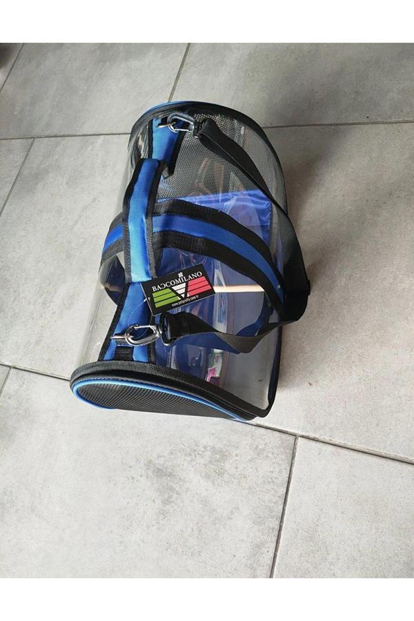 Ksburda Kuş Taşıma Çantası Orta Boy- 28X19X17Cm - Mavi - Image 1