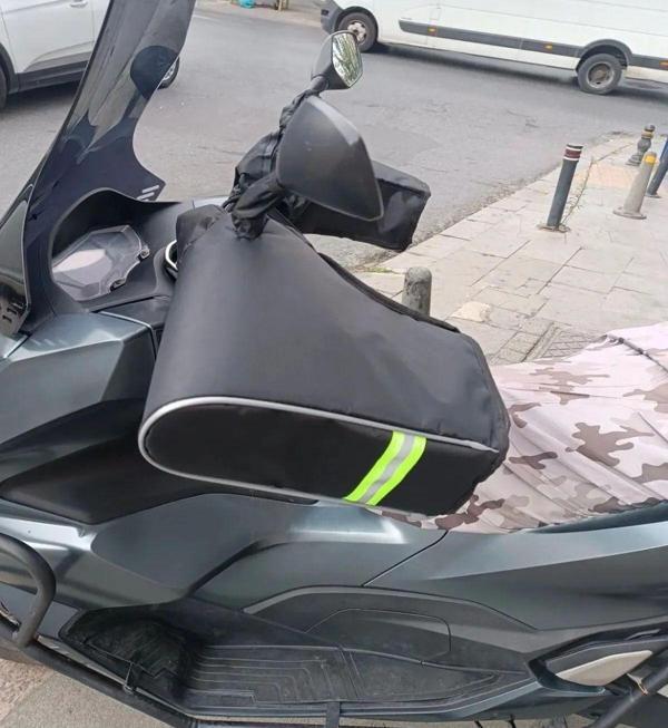 Ksburda Motosiklet Reflektörlü El Koruma Elcik - Image 1