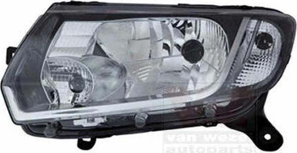 Renault Logan Iı   Sandero Iı 2013  Far Sol Manual Sıyah (Oem No:260601236R) - Image 1