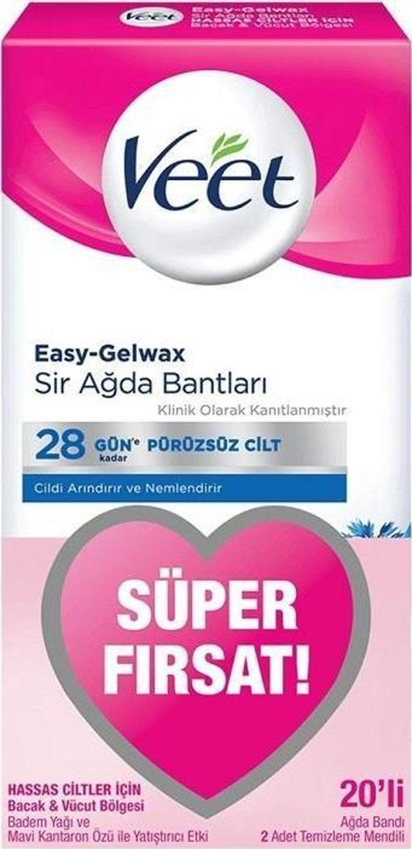 Veet Hassas Ciltler İçin Sir Ağda Bandı 20'li - Image 1